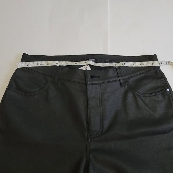 Lafayette 148 New York Thompson Waxed Denim Jeans - Picture 15 of 16